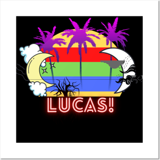 First name shirt!( Lucas)  It's a fun gift for birthday,Thanksgiving, Christmas, valentines day, father's day, mother's day, etc. Posters and Art